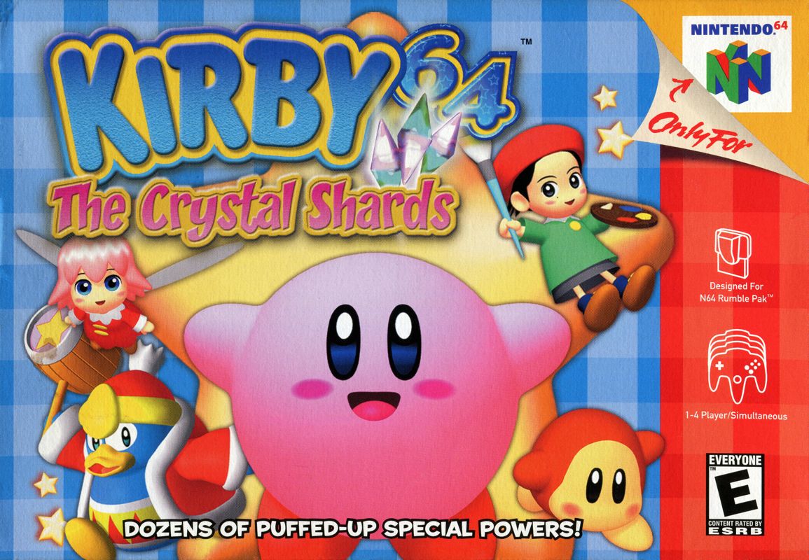 Kirby 64 box art for Nintendo 64